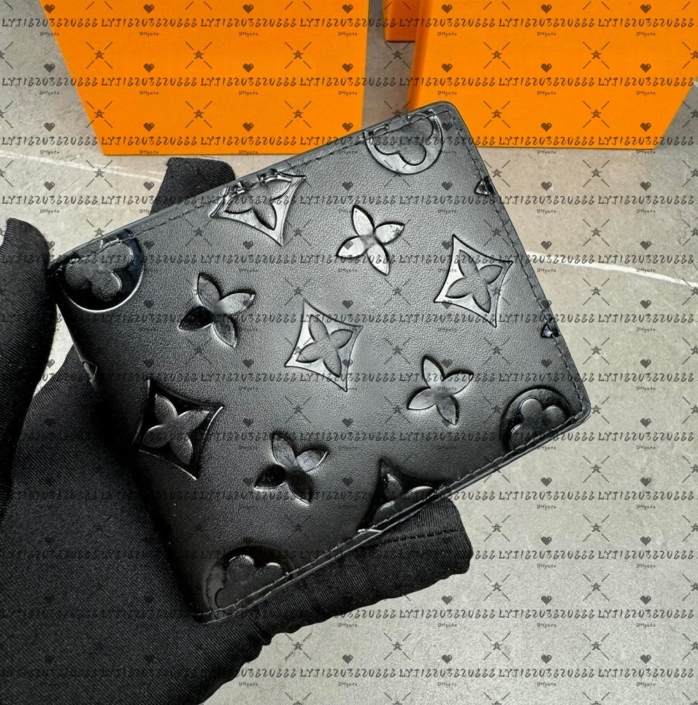 10A Designers MULTIPLE Wallet Paris Plaid Style Mens billfold Women Purse High-end Luxury Water ripple flowers SLENDER Wallets handbag With box dust bag M60895