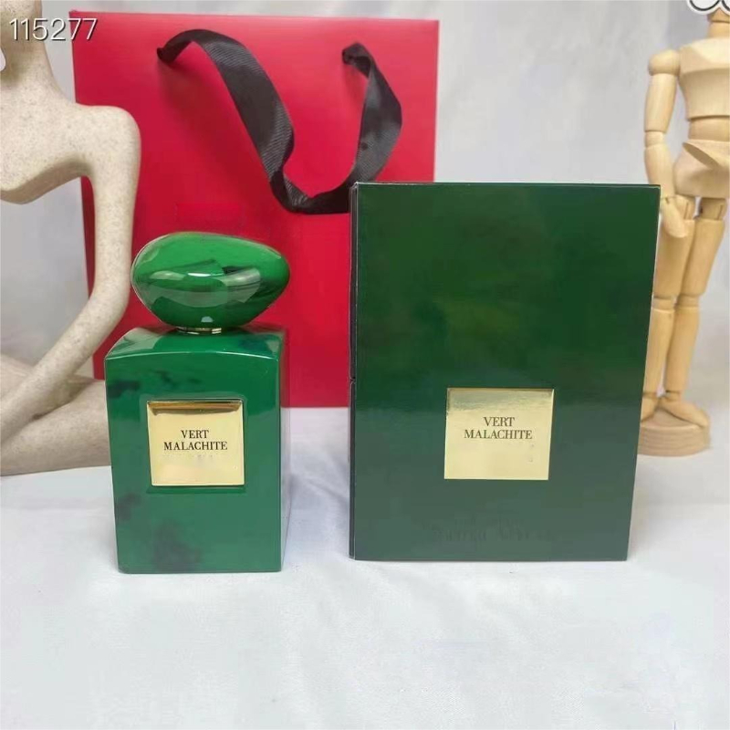 new designer 100ml mens and womens perfume red malachite natural durable mens perfume atomizer