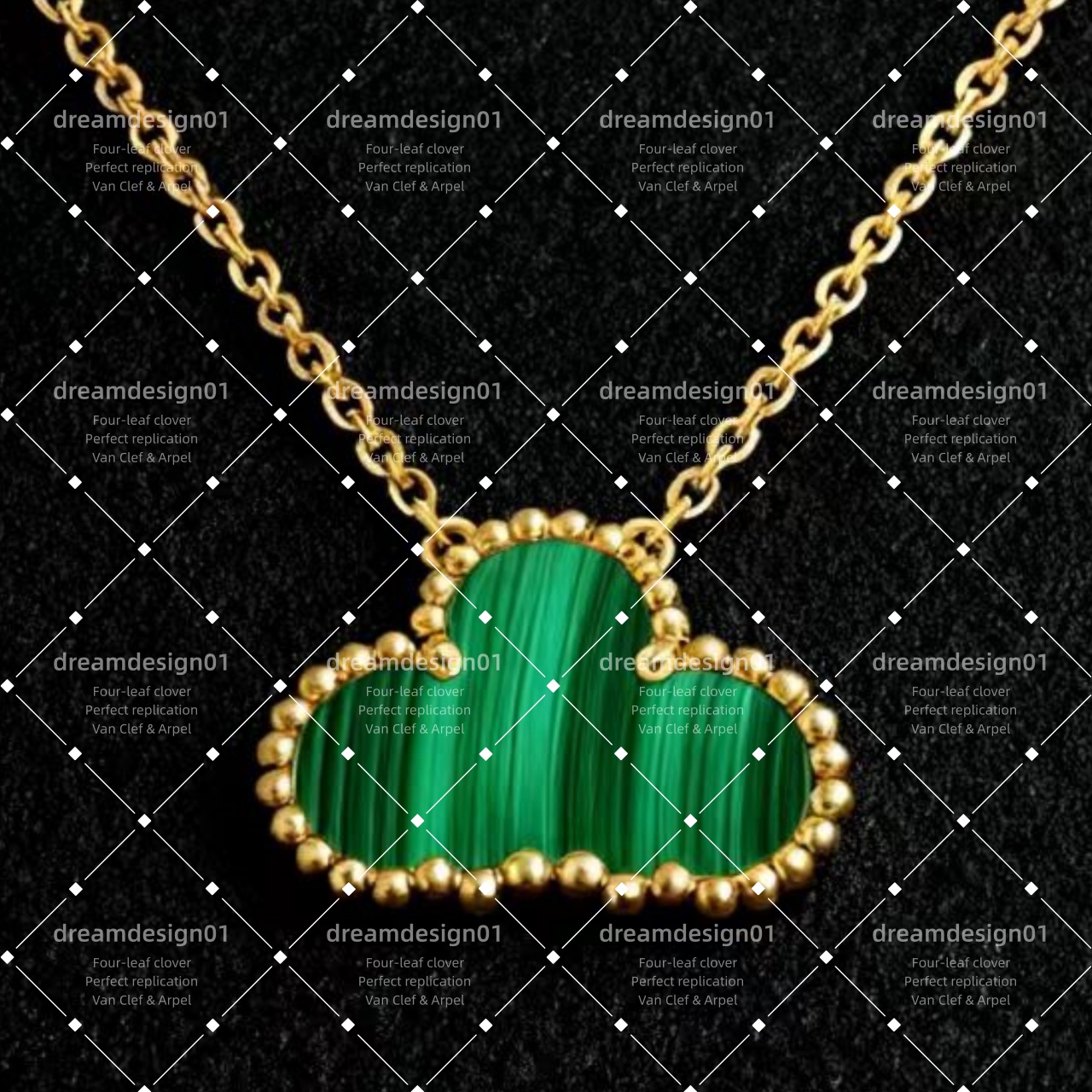 Classic 4/Four Leaf Clover jewelry Charm gold pendent flower necklace designer circle chains heart necklaces women GUCMADE