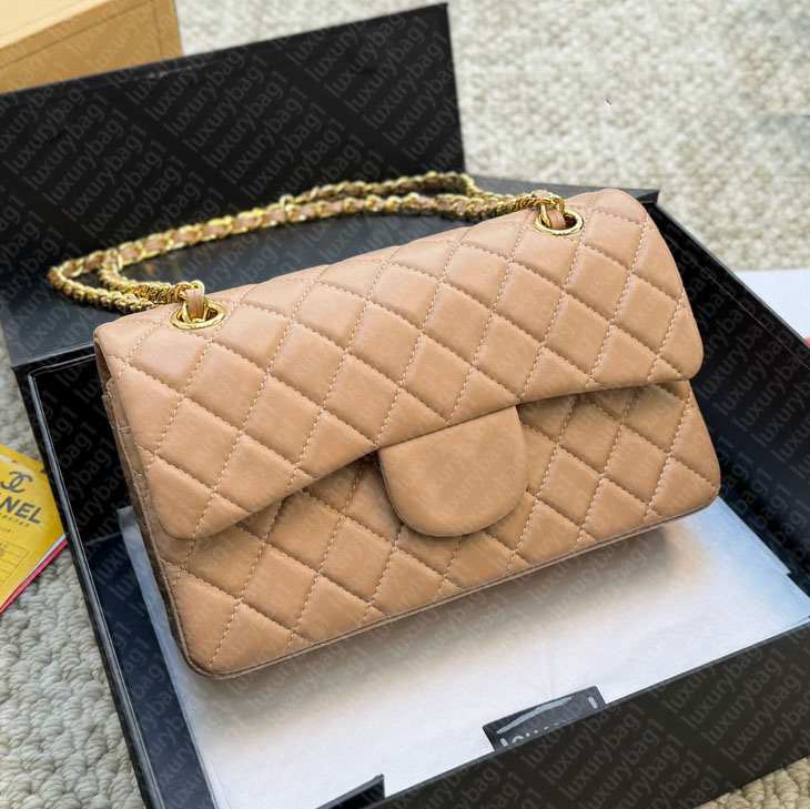 designer bag TOP quality womens diamond grid sheepskin handbag single diagonal cross bag classic fashion chain bag square fat small square bag wallet
