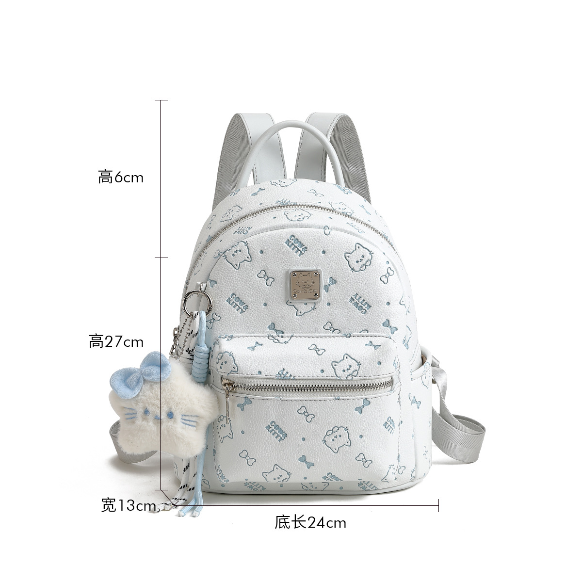 Cow & Kitty designer bag hot free shipping 2025 new light luxury backpack with large capacity fashion and simple commuting backpack for woman