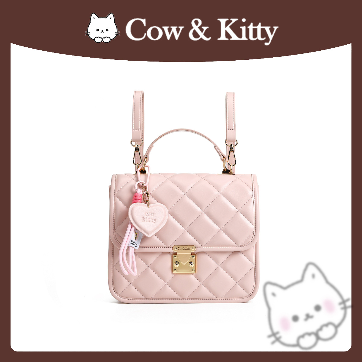 Cow & Kitty designer bag free shipping 2025 New Fashionable Backpack for Daily Wear Fashion Versatile Backpack for Women