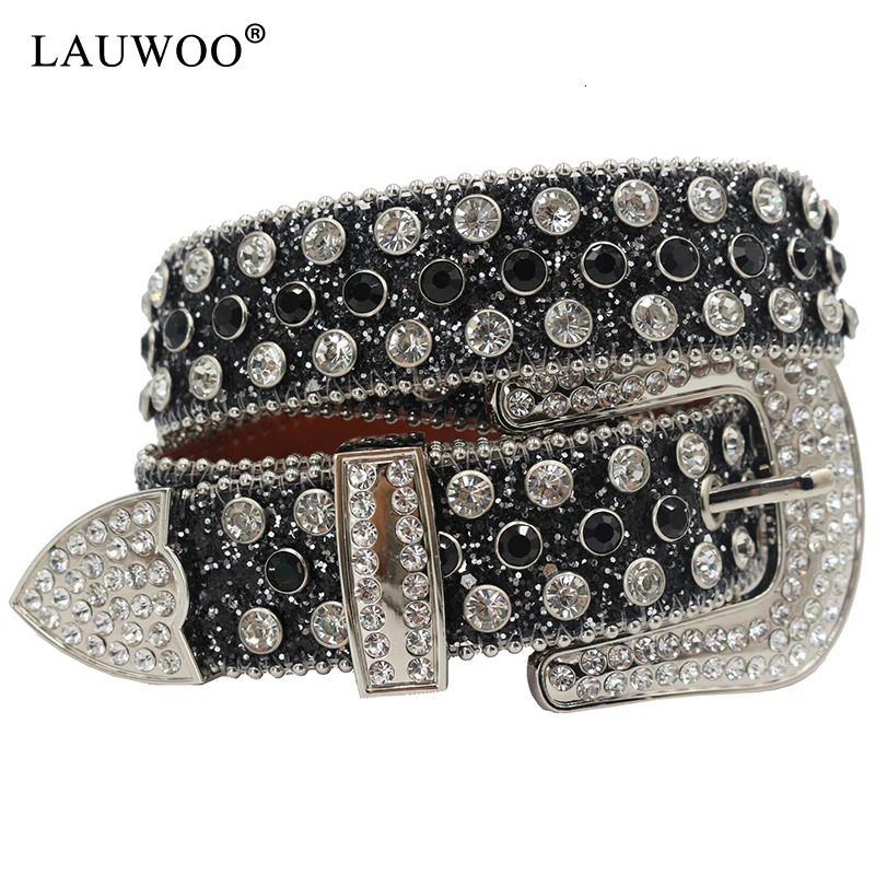 Rhinestones Belts Bling Strap Belt For Women Men Cinto De Strass Western Studded Belt Crystal Cowgirl Cowboy 251011