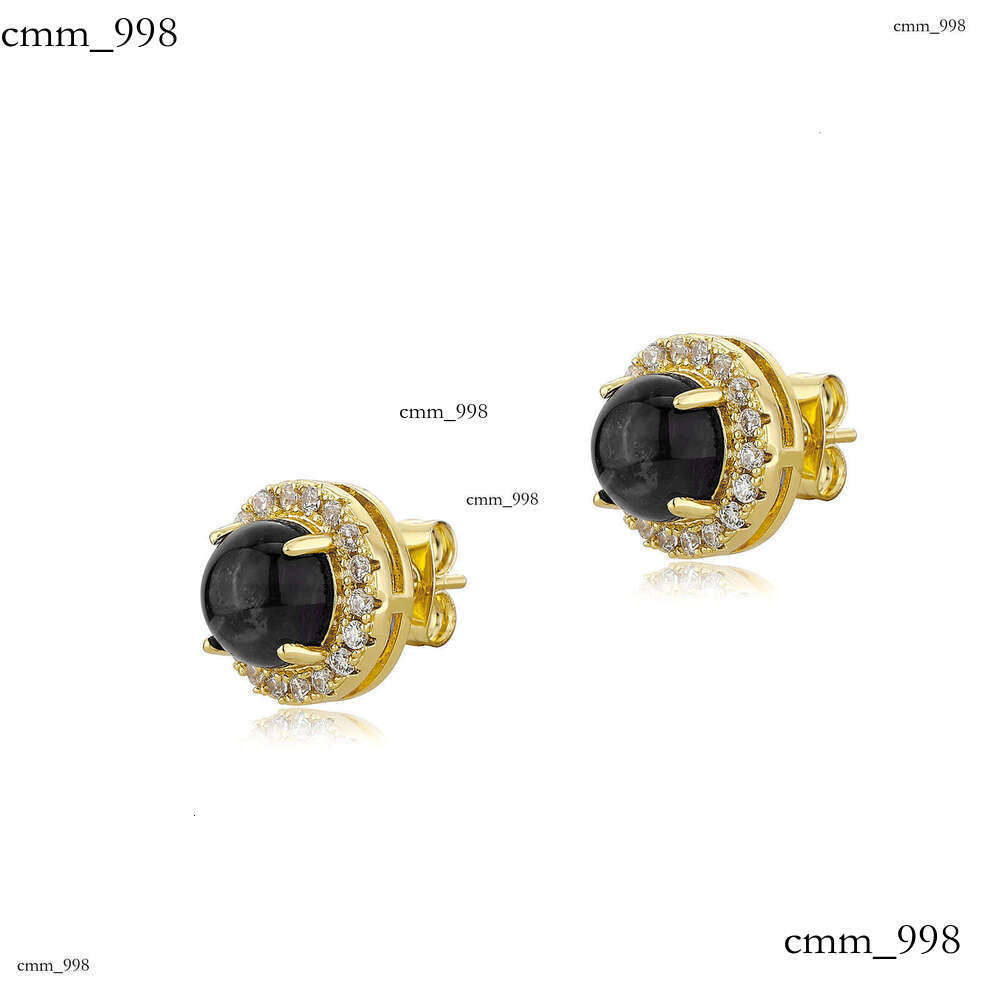 Natural Lapis Lazuli Sier Ball for Women, Light Niche Design, High-end Fashionable Temperament Earrings