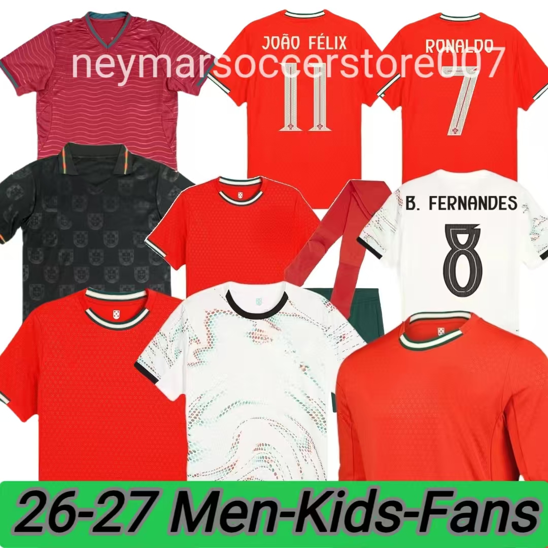 2026 Portuguesa portugal soccer jerseys RUBEN RONALDO PEPE Portugieser 25 26 27 Portuguese football shirt Men Kids kit sets 3XL 4XL team Portugals tops thailand