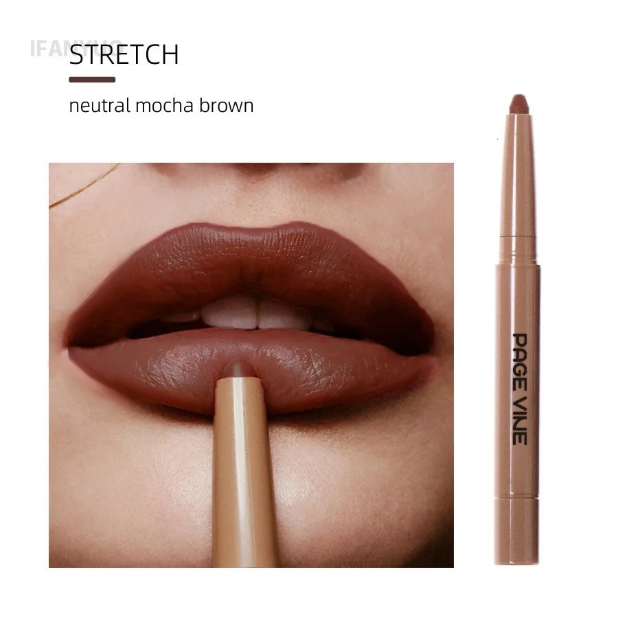 Chocolate Brown Silky Lipliner Pen Peptide Lipgloss Pencil Lasting Matte Nude Pink Lipstick Lip Outline Contour Defind Lip Liner 251010