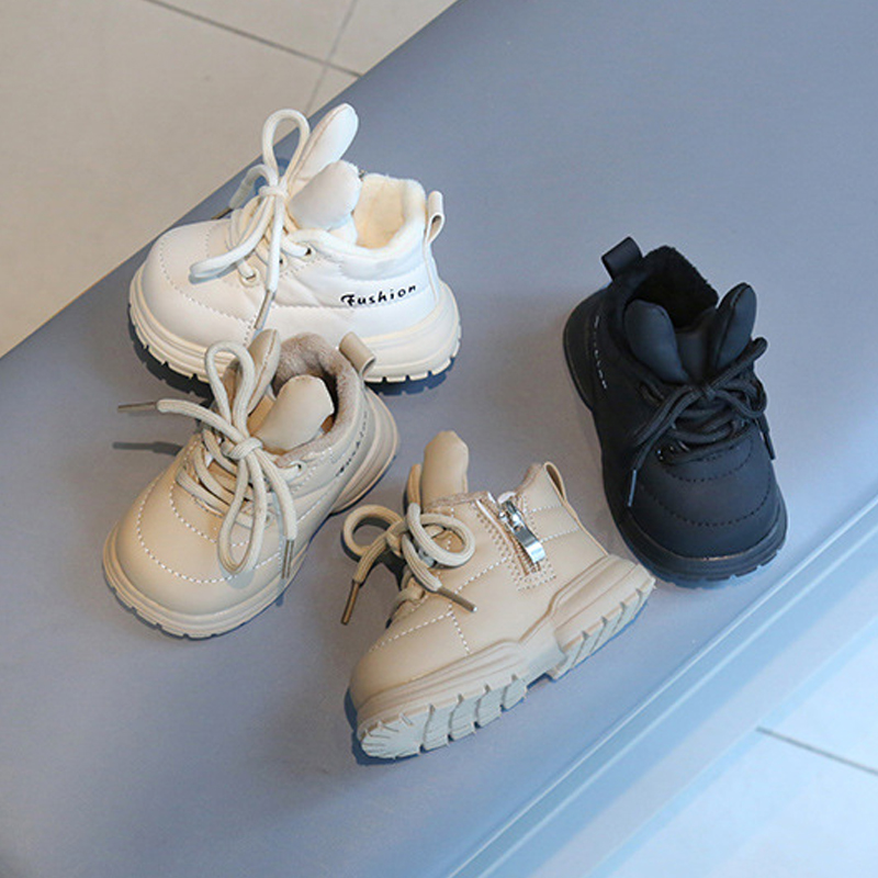 Toddler Cute Design Little Kids Warm Plush Walkfashion Infant Baby Snow Boots Shoes 15 25 Sizes 21 - 35 W dh1922389