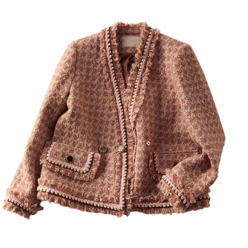 2025 autumn and winter new women's designer jacket, social luxury design sense, niche fashion French gentle temperament, light luxury high-end wo