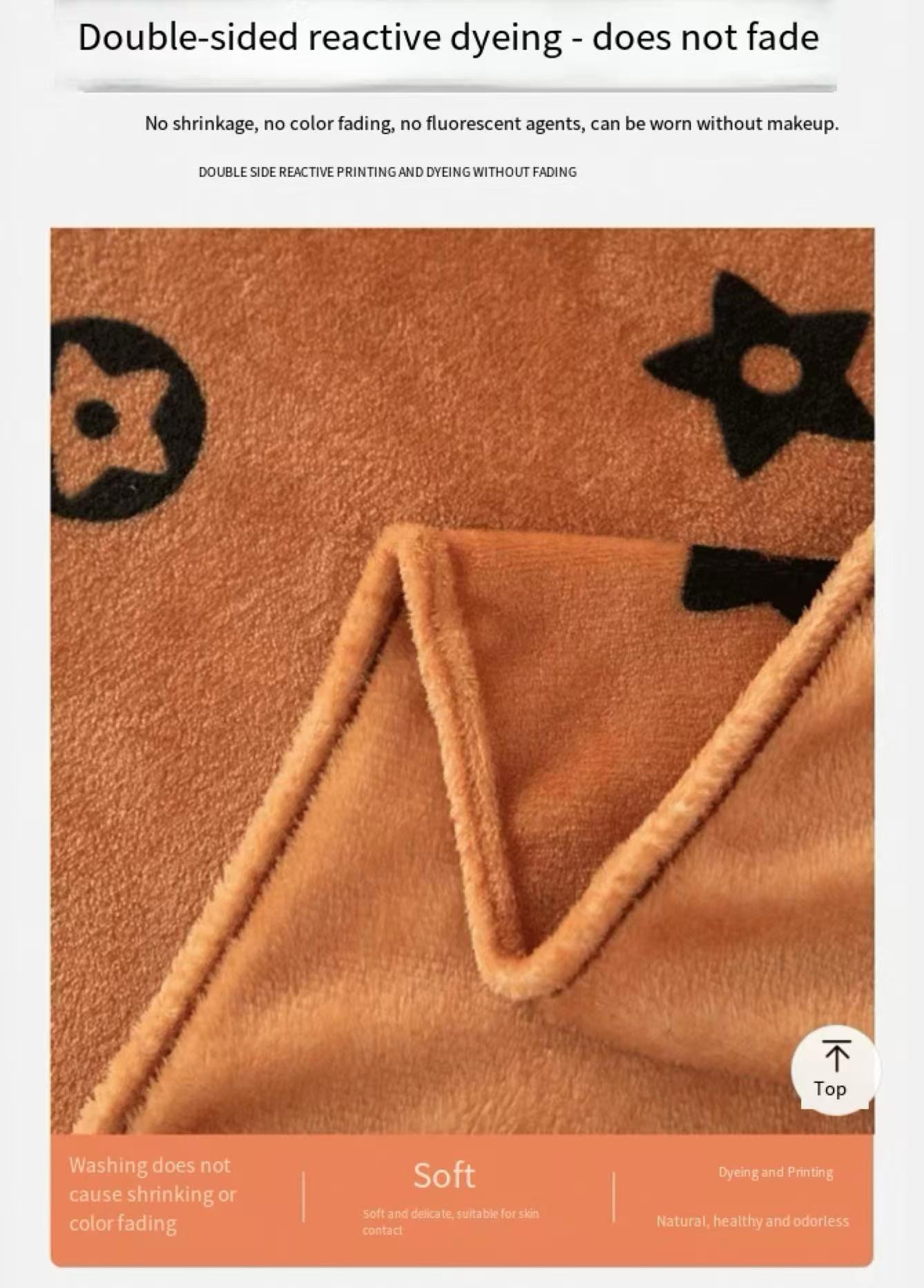 Designer Luxury Brand Skinfriendly and Cfortable Throw Lightweight Nap Blanket with Orange geetry Pattern for Off Bedro Travel Gift Fl Size C251030 W2