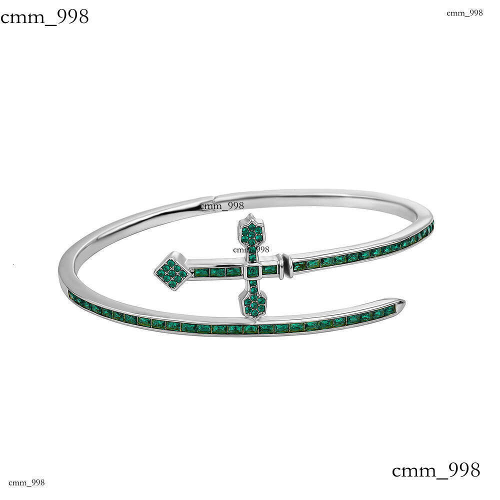 Sword of Justice Bracelet Live Mix and Match Style Textured Metal Cross Simple Color-Retaining Jewelry Accessories