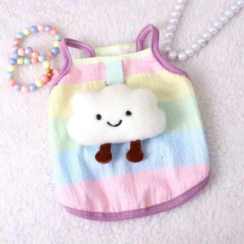 T1592 Yorkshire Terrier Clothes Ultra Small Autumn Puppy Autumn High Value Outing Maltese West Highlands Leash Ring