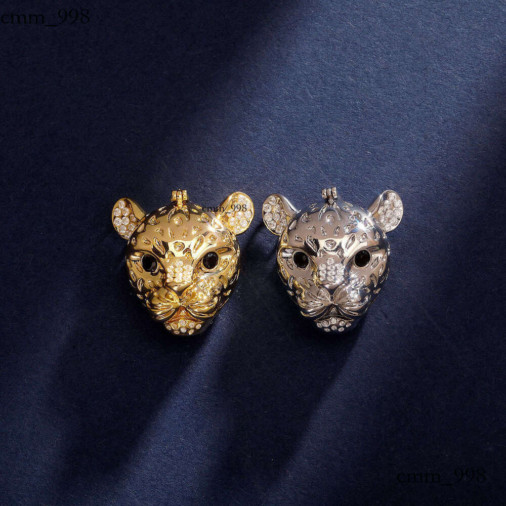 Hip Hop Animal Head Pendant Versatile Personality Moissanite chain Internet Celebrity Jewelry Sweater Chain Men's Necklace Women's