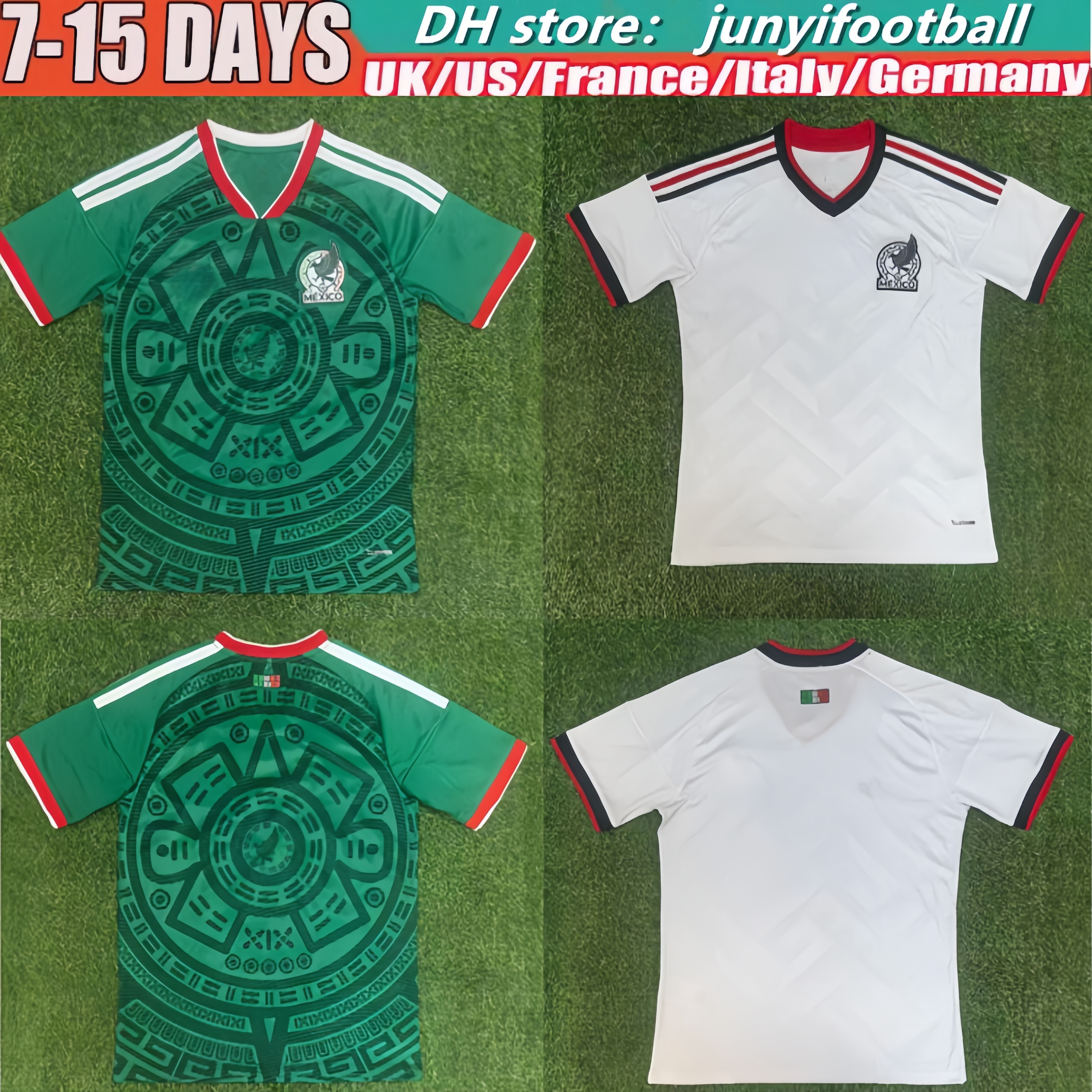 New Mexico 2026 World Cup Home away soccer jersey A. VEGA C. HUERTA L. ROMO RAUL football shirts men kids kit set fans and player