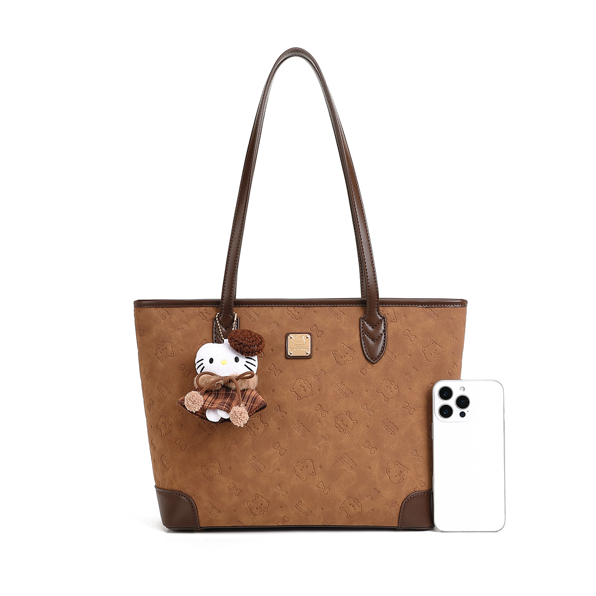 Cow & Kitty designer bag free shipping 2025 New Large Capacity Tote Bag Light Luxury Fashion Cute Printed Casual Handbag for woman