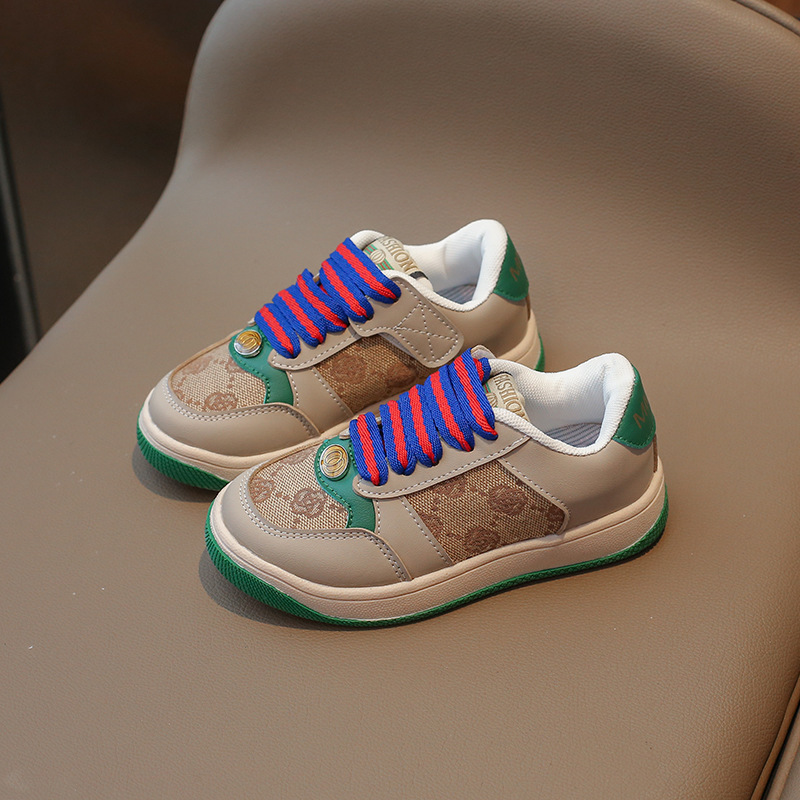 Kids Sports Shoes Children's Skateboard Shoes Boys Fashion Casual Toddlers Sneakers Happysteps For Girls Sizes US6C-US4Y H01039