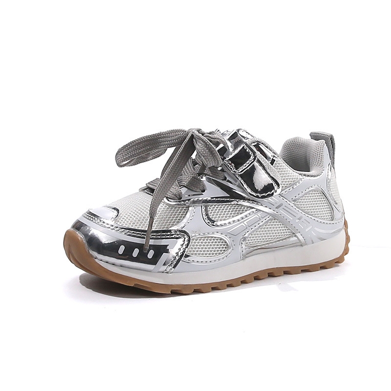 Girls' Sports Shoes 2025 Spring and Autumn New Mesh Children's Running Casual Shoes Versatile Boys' Casual Shoes