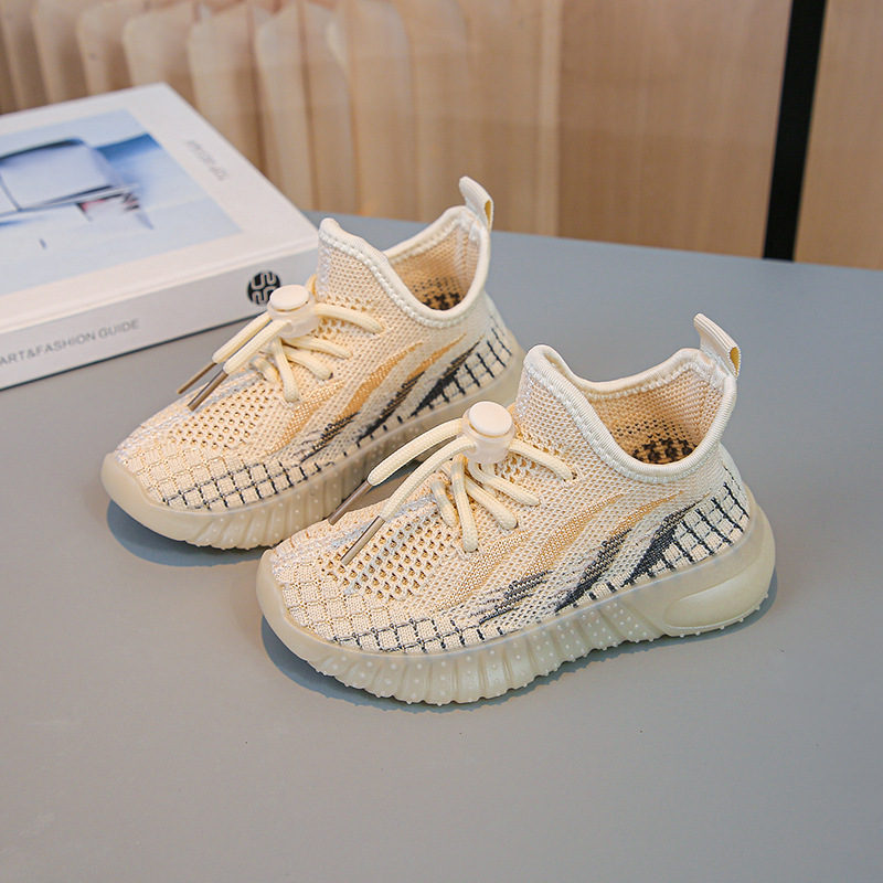 Kids Sneakers Boys Breathable Running Shoes Knitting Girls Teens Mesh Walkfashion Sports Child Toddler Fashion Design Trainers Sizes 21 - 32 W dh19223