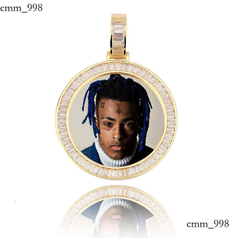 DIY Memory Square Frame Solid Color Pendant Hip Hop Jewelry Necklace Personalized Photo