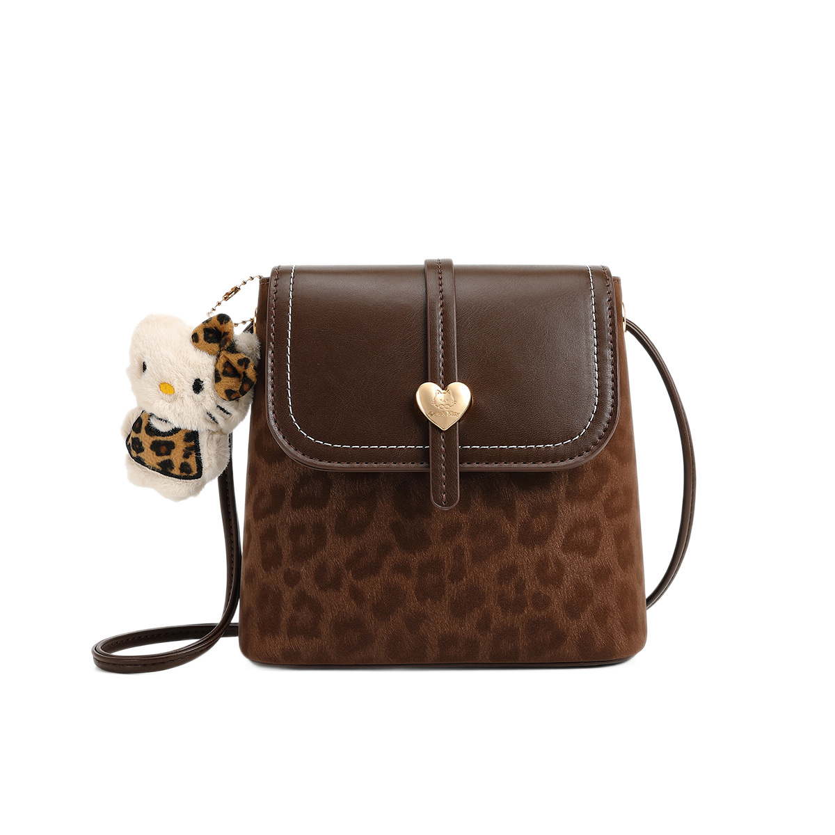 Cow & Kitty designer bag free shipping 2025 hot fashion printed shoulder bag lightweight multi-layer large capacity mobile phone bag for woman blue pi