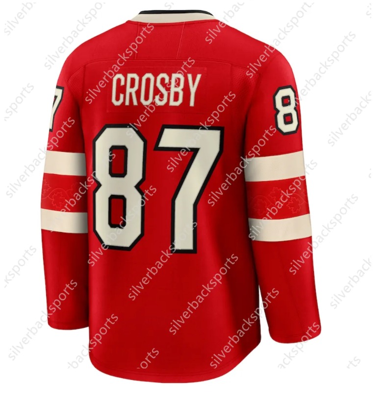 Canada Hot 2025 Newcomers Long SLEeve Hockey Crosby 87 jerseys Team Adult Children 4-Nation to Face fdsfdJersey This baseball uniform Support Custom