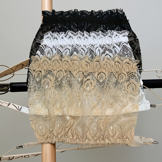 3pc New Lace Privacy Invisible Bra Modesty Panel Clip On Lace Cleavage Cover Up Women Camisole Elastic Band