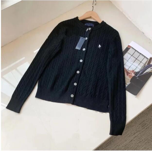 US Designer Sweaters Loose Women Sweater Cashmere Jumpers Cardigans coat Luxury Embroidery pony Knitwears Ladies jacket Autumn Winter Clothes tops