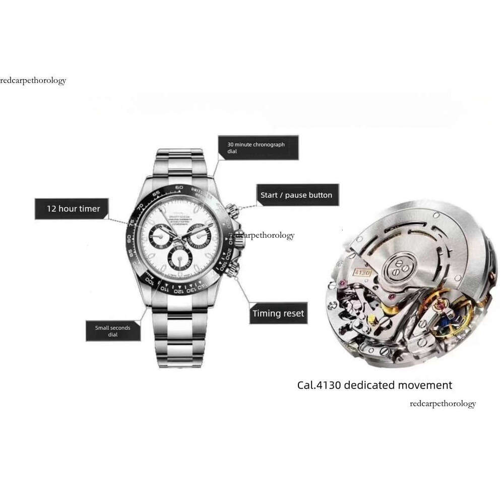 box mens watch designer automatic 4130 mechanical watch 41mm all stainless steel sapphire luminous watch waterproof highquality luxury watch