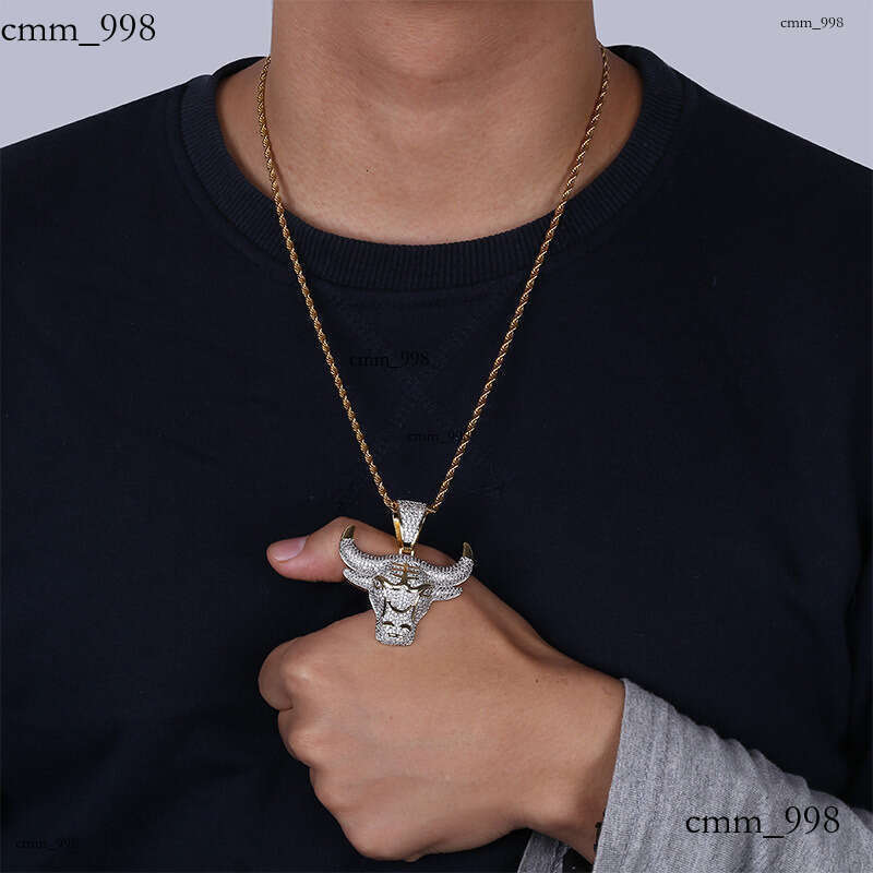 Hip Hop Zodiac Bull Head Personality Pendant Unisex Trendy Accessories