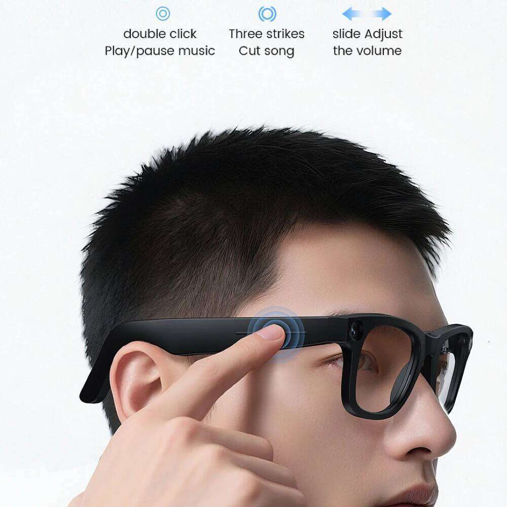 Fashion Glasses Real-Time Translation 800W Camera 1080P Video Recording Anti-Shake Smart Image Recognition Sunglasses