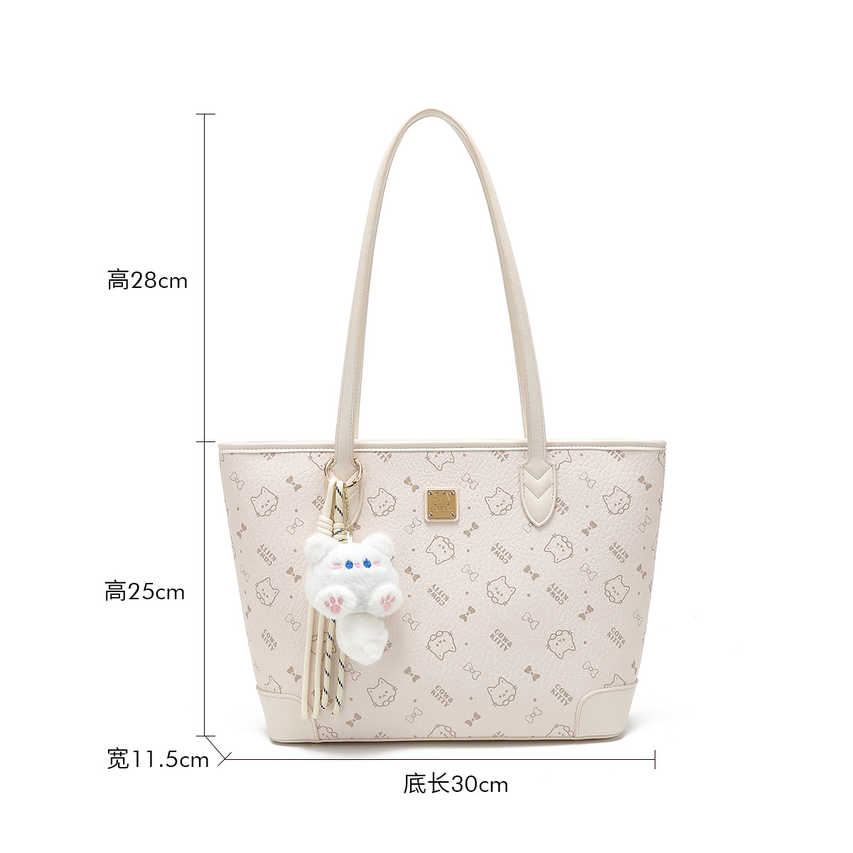 free shipping designer bags Cow & Kitty designer bag free shipping Versatile Large Capacity Commuter Student Handbag Cartoon Printed Tote Bag for woma