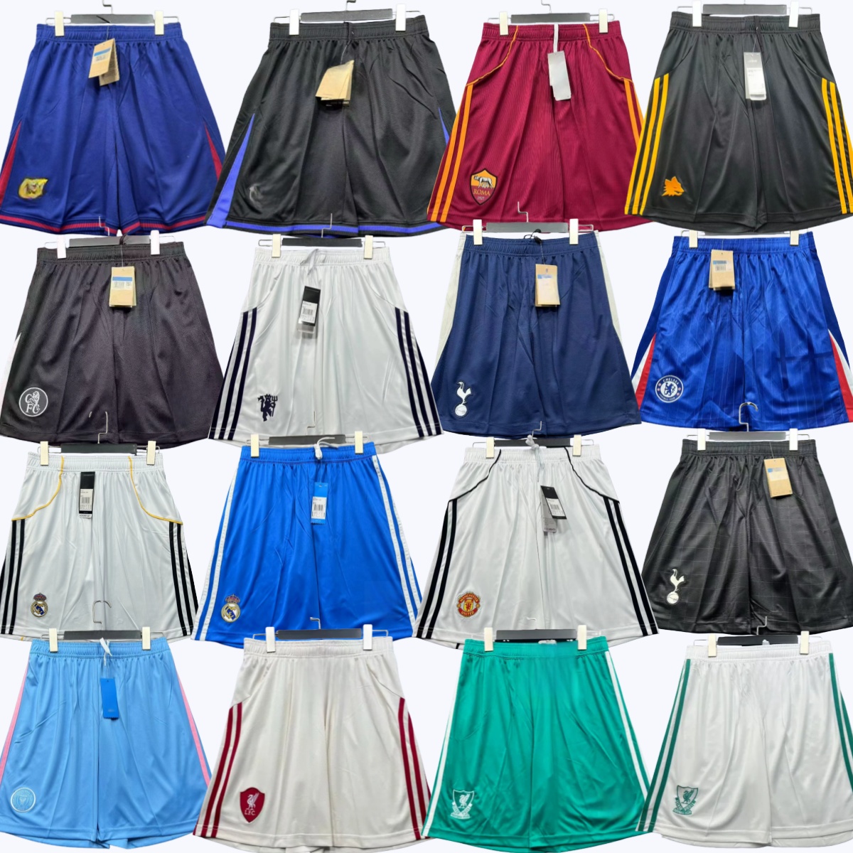 2025 2026 LIV The RedsMohamed Salah Alson Rashford Football Shorts 25 26 City Anthony Football Jersey survey chandal adult shorts 0011