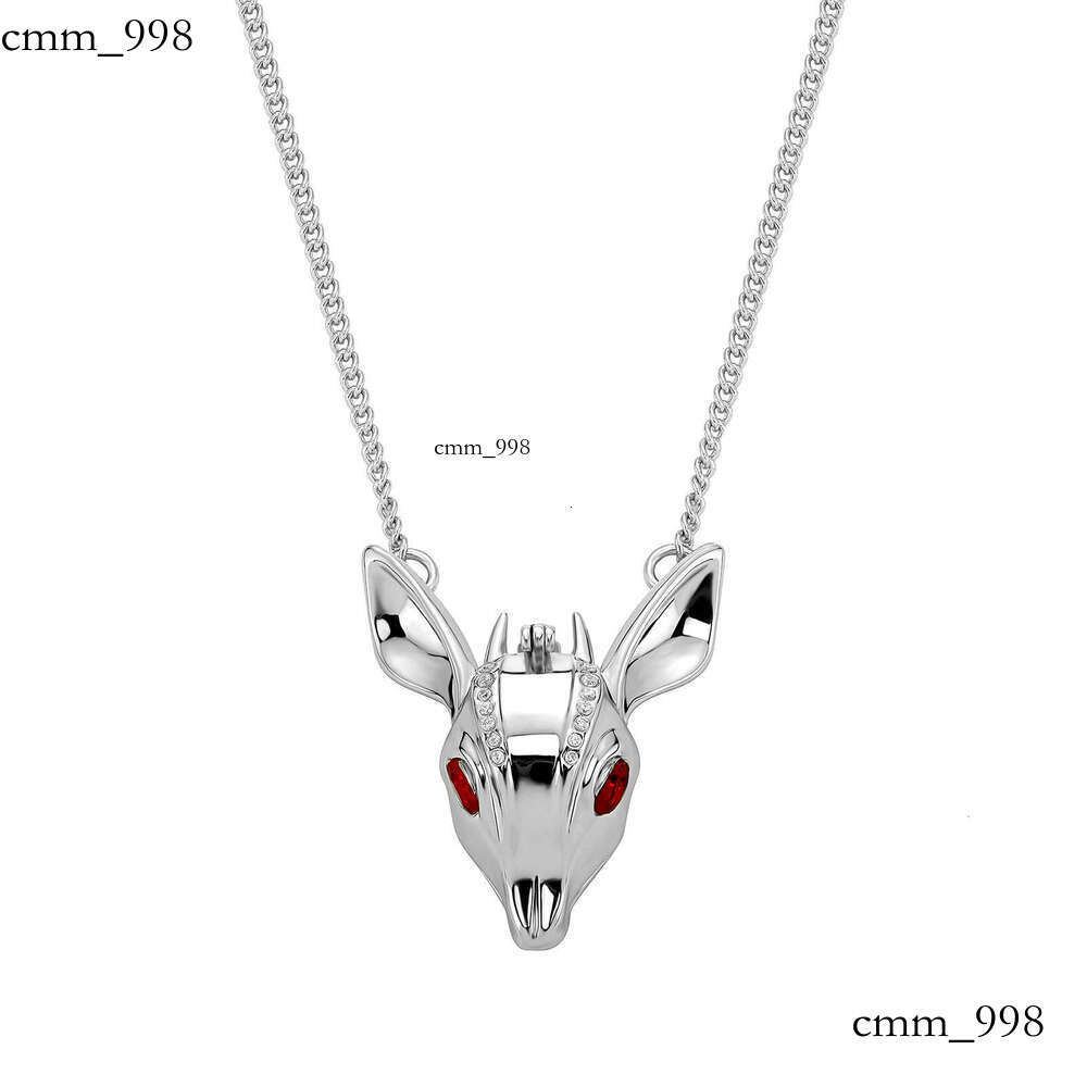 Hip Hop Animal Head Pendant Versatile Personality Moissanite chain Internet Celebrity Jewelry Sweater Chain Men's Necklace Women's