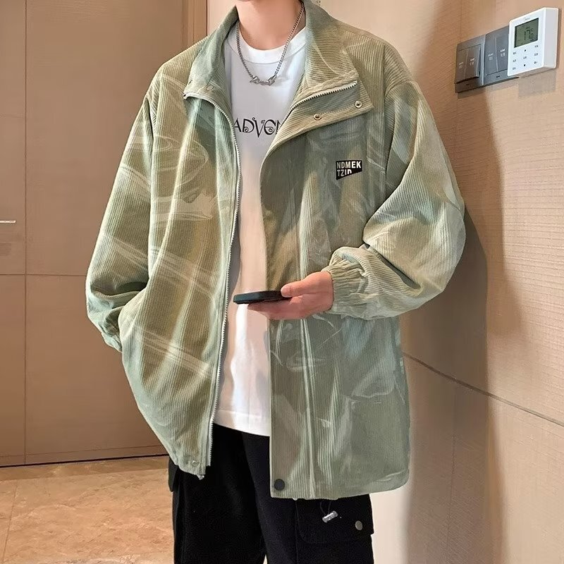 Spring And Autumn Jacket For Men Color Block Patchwork Designer Jacket Decorative Hooded Jacket Japanese Jacket Men Retro Style Loose Casual Couple Jacket