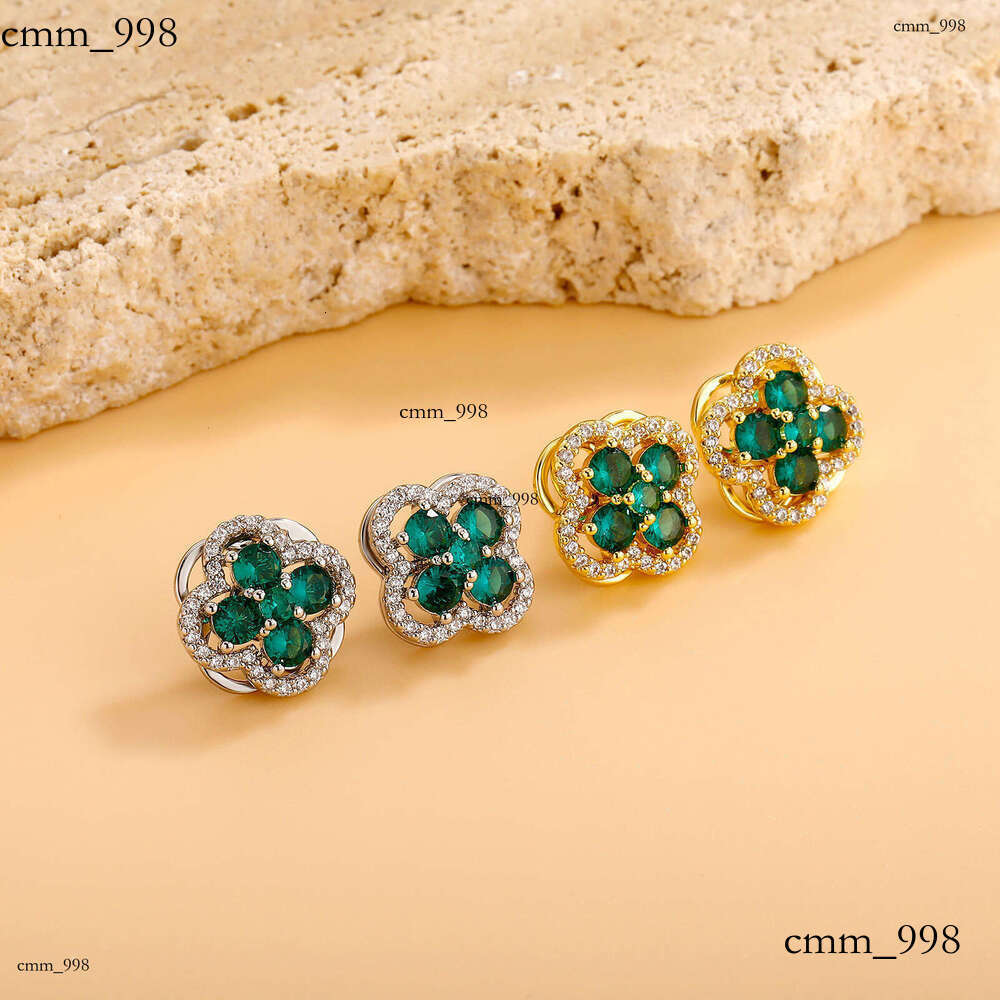 Chunhe Jingming Exquisite Earrings French Classic Fashion High-end Sense Jewelry Sterling Silver Zircon Temperament Trendy Cool Ear Hoops