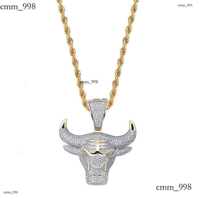 Hip Hop Zodiac Bull Head Personality Pendant Unisex Trendy Accessories
