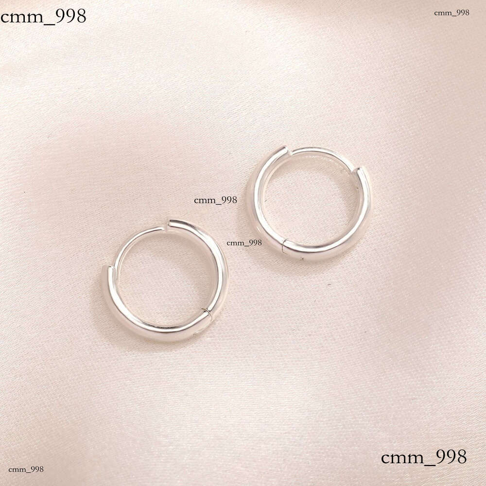 Sterling Sier for Women, Round Hoop Ear Clips, Trendy Stylish Stud Earrings, Sleep-Friendly, Small and Delicate Earrings