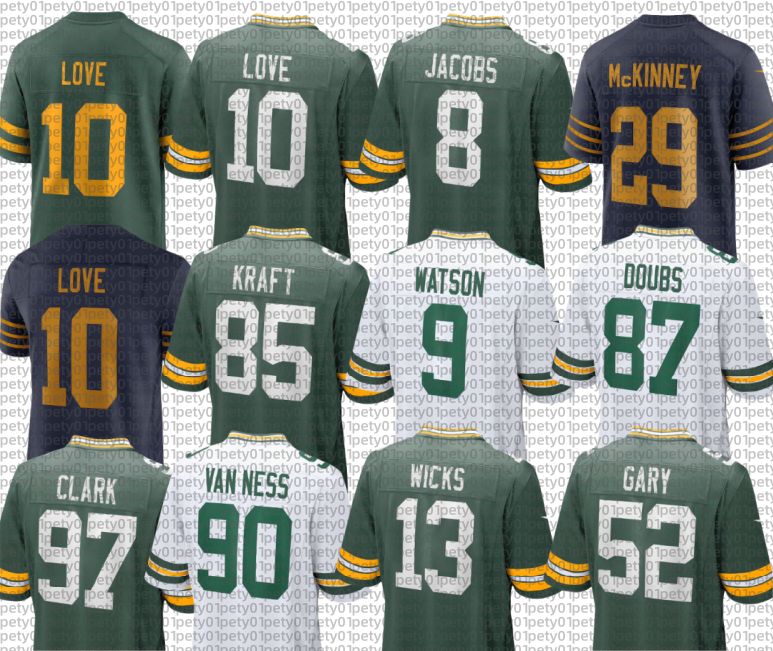 Men nfl Packers Jersey Jordan Love Josh Jacobs Matthew Golden Xavier McKinney Luke Musgrave Lukas Van Ness Micah Parsons Evan Williams Dontayvion Wicks Quay Walker