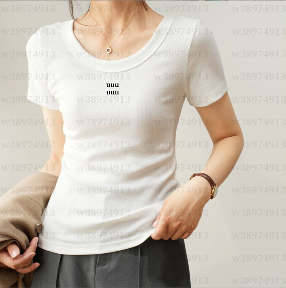 Trendy T-shirts Designer Luxury T-Shirt For Womens Letter T Shirt Woman Tee Knitted Tees Womens Shirts Lady Tops Teeshirts Clothing