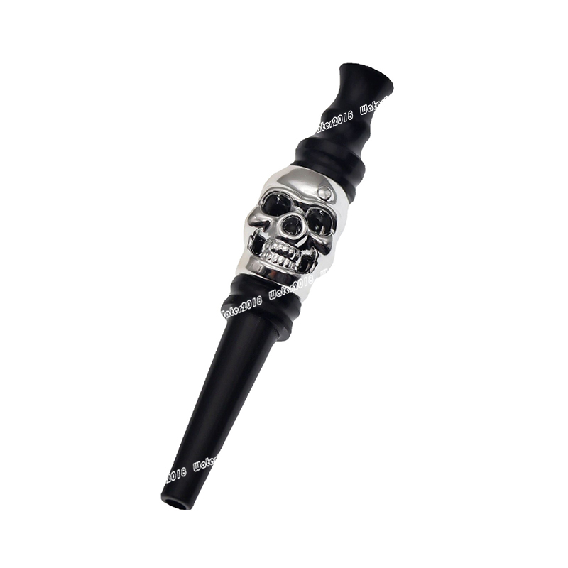 88MM Color Skull Pipe Outdoor Portable Metal Cigarette Holder Smoking Accessories Creative Gift