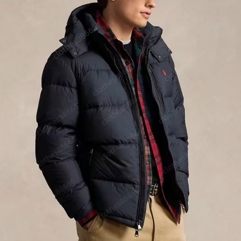 Designer Mens Polos Puffer Jacket Men Jacket Embroidery Letters Down Coats Brand Outerwear Men Down & Parkas Winter Outdoor Classic Coats Windproof warm Down jacket