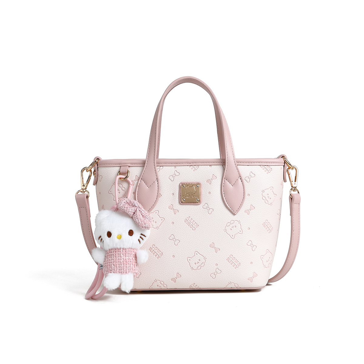 Cow & Kitty designer bag free shipping Cute printed single shoulder tote bag large capacity shopping commuting and versatile bucket bag for woman