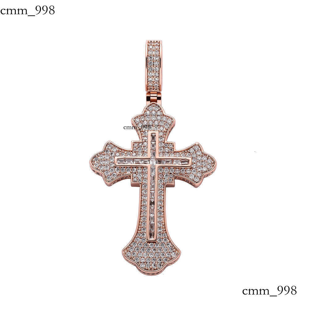 Cross Necklace Unisex Trendy Pendant Personality Full Dia Hip Hop Niche Fashion Accessories