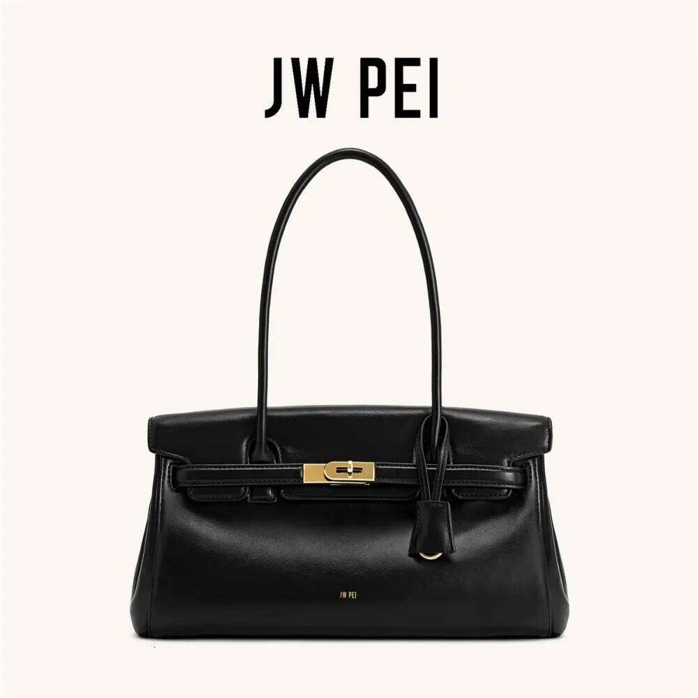 JW PEI Yara Handbag Women Tote Black Vegan Leather Designer Shoulder Bag for Work Daily Commuting Pures 2025 New