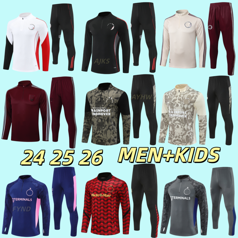 24 25 26 AFC AJA X Training Jersey Taylor Henderson Brobbey Training Sportswear Ajaax 2025 2026 Feyenoor Football Shirts