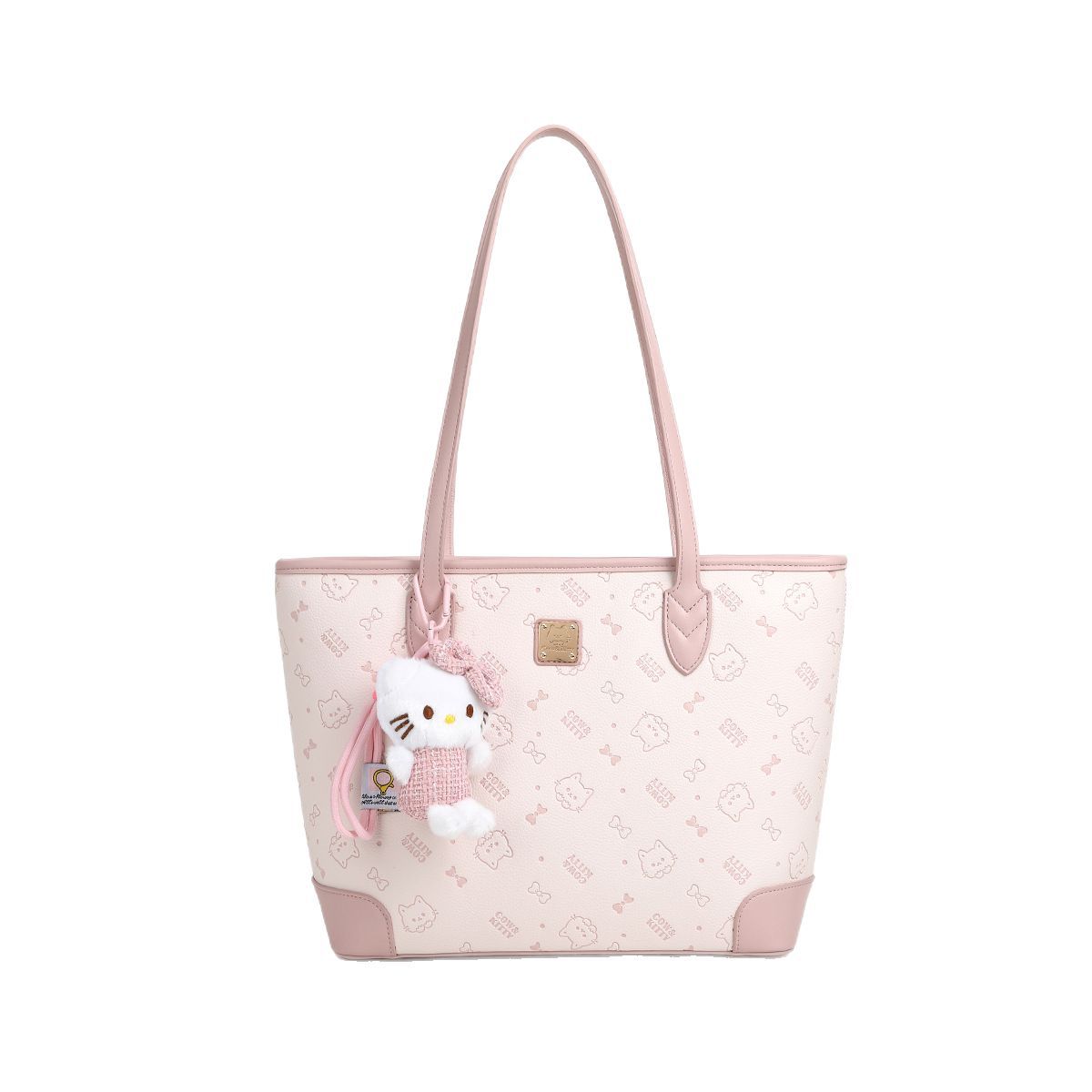 Cow & Kitty designer bag free shipping 2025 New Versatile Large Capacity Commuter Student Handbag Cute Cartoon Printed Tote Bag for woman