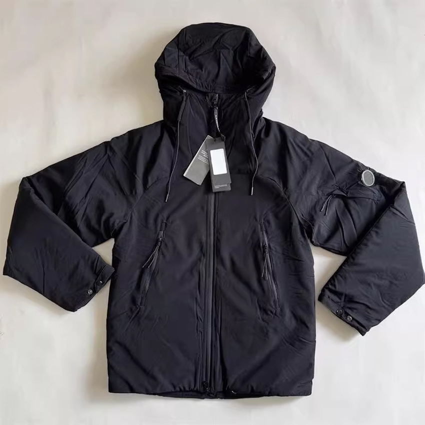 2025 lens solid color men's simple jacket outdoor tooling assault suit long sleeve hooded couple coat loose shirt