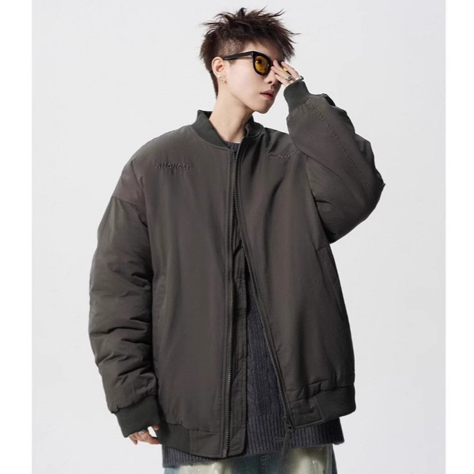 American Retro Flight Jacket Men Jacket For Winter New High Street National Trend Embroidered Baseball Designer Jacket Jacket Loose Versatile Sports Cotton Coat