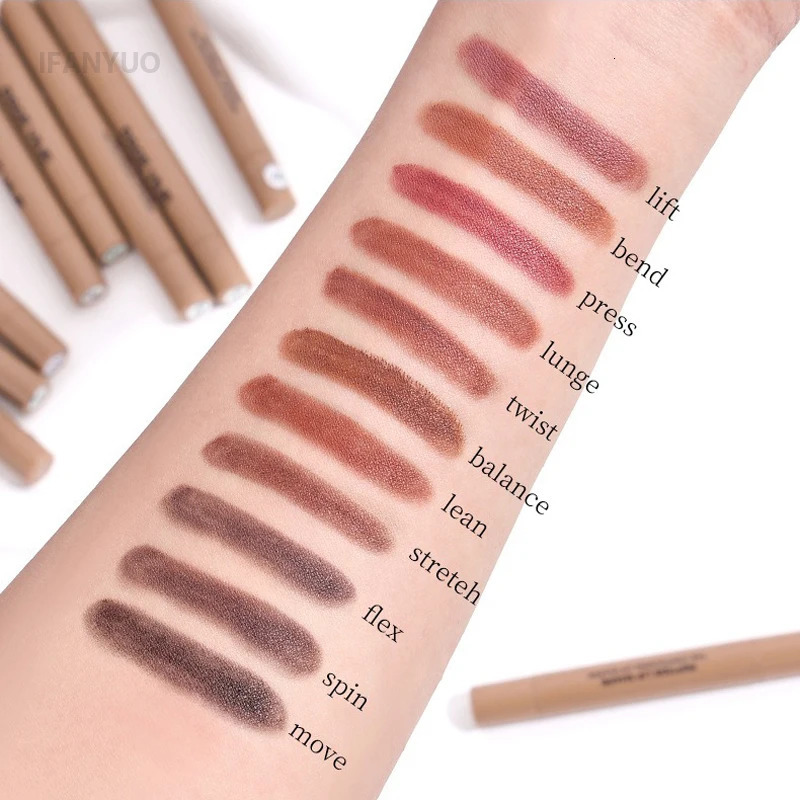 Chocolate Brown Silky Lipliner Pen Peptide Lipgloss Pencil Lasting Matte Nude Pink Lipstick Lip Outline Contour Defind Lip Liner 251010