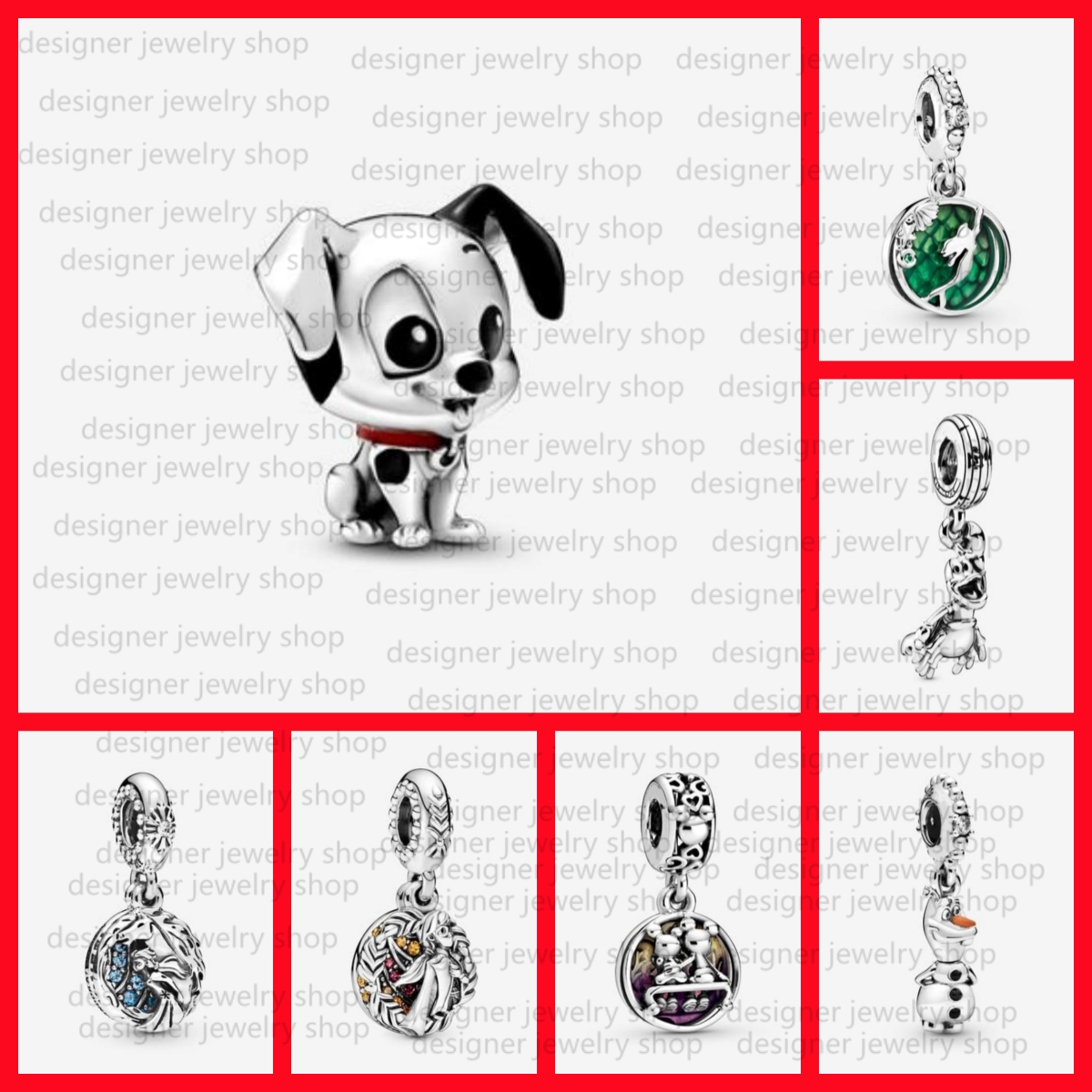Charms Bracelet Charm:classic cartoon Charm Suitable for Women's Bracelet DIY Charm Christmas Valentine's Day Charm