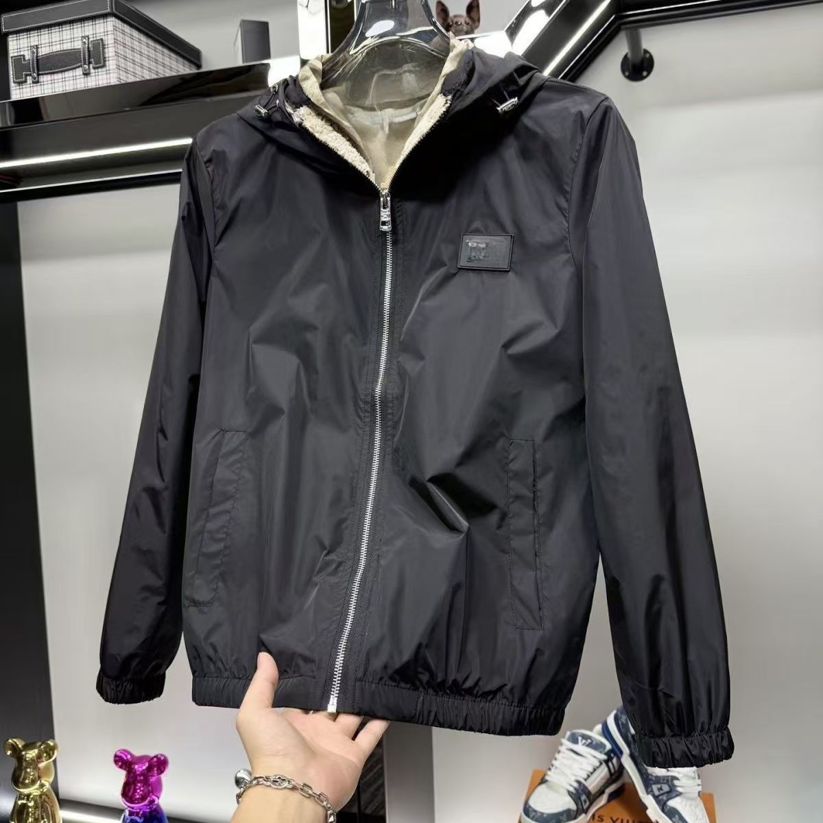 NEW Fashion designer Mens Jacket Goo d Spring Autumn Outwear Windbreaker Zipper clothes Jackets Coat Outside can Sport Size M-3XL Men's Clothing